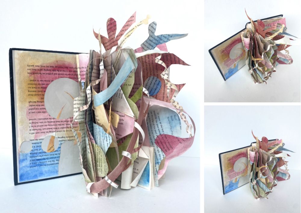Mixed media paper sculpture